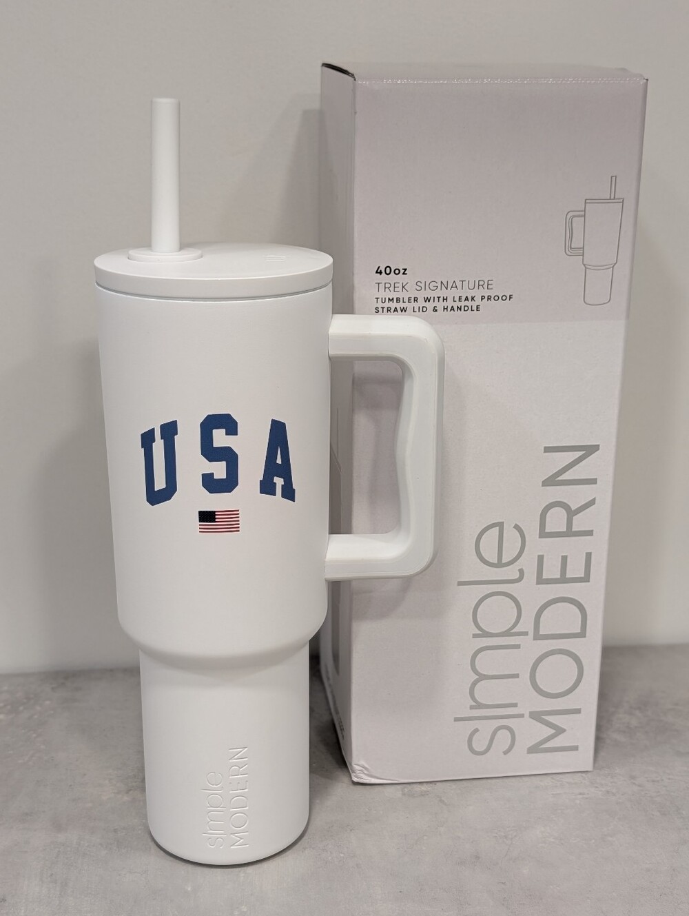New, Simple Modern Leak Proof 40 Oz Tumbler, USA Design